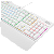 Teclado Óptico Gamer Redragon Brahma Pro RGB Branco Switch Blue ABNT2 K586W - Imagem 2