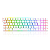 Teclado Mecânico Gamer Redragon Ashe RGB Branco 75% Switch Brown ABNT2 K626 - Imagem 1