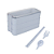 Pote Marmita Tripla Lunch Box 900ml com talheres - Imagem 12
