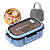 Kit Marmita Fitness Hermética Retangular de 1.2L Com Bolsa Térmica - Imagem 10