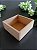 Caixa, Cesta, Box de Madeira Pinus 20X20X6,5CM - Imagem 1