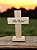 CRUZ DE MADEIRA DE PINUS ELE VIVE PASCOA 23X15X4,5CM - Imagem 1