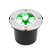 LUMINARIA PISO JARDIM LED EMBUTIR 3W VERDE REF 7115-GALAXY - Imagem 1