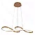 PENDENTE 47W 3000K 75CM 3525LM DOURADO REF QD05317D - Imagem 1