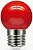 LAMPADA LED BOLINHA 3W 127V VERMELHA REF 1232-GALAXY - Imagem 1