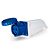 TOMADA INDUSTRIAL SOBREPOR 2P+T 16A AZUL 220V REF 40015-LUKM - Imagem 1