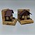 Aparadores de Livros (par) em Madeira Maciça (10,5x13x12cm) - Imagem 1