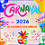 20 Adesivos Carnaval Para Caneca A Prova D'água 6 Cm - Imagem 2