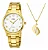 Relogio Feminino Skmei Analogico SK002 Dourado Original Certificado com Garantia a Prova D´agua, Caixa Personalizada - Imagem 1