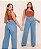 Calça jeans Wide Leg Feminina Cintura Alta sem Lycra boca larga Marca Potencial Original - Imagem 1