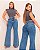 Calça jeans Wide Leg Feminina Cintura Alta sem Lycra boca larga Marca Potencial Original - Imagem 3