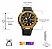 Relógio Masculino Skmei 2219gd Anadigi Preto Dourado Preto Original - Imagem 3
