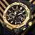 Relógio Masculino Skmei 2219gd Anadigi Preto Dourado Preto Original - Imagem 7