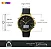 Relógio Masculino Skmei 1652 Anadigi Preto Dourado Luxo - Pulseira Couro, Cronômetro, Alarme, Calendário, Resistente À Água 3 ATM. - Imagem 4