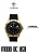 Relógio Masculino de Aço Tuguir Analógico Infinity 9169H Dourado e Preto - Imagem 5