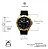 Relógio Masculino de Aço Tuguir Analógico Infinity 9169H Dourado e Preto - Imagem 6
