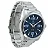 Relógio Masculino de Aço Tuguir Analógico Infinity TGI37007 Prata e Azul - Imagem 3