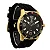 Relógio Masculino de Aço Tuguir Analógico Infinity 9169C Dourado e Preto e Vermelho 5 ATM - Imagem 4