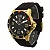 Relógio Masculino de Aço Tuguir Analógico Infinity 9169C Dourado e Preto e Vermelho 5 ATM - Imagem 5
