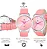 Relógio Feminino Tuguir Analógico Tg106 Rosa E Prata original - Imagem 4
