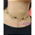 Choker malha e flor pedra verde - Imagem 1