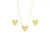 Conjunto Infantil Minnie Banhado a Ouro - Imagem 1