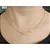 Gargantilha Plaquinha Coração Vazado Personalizada - Banhado a Ouro - Imagem 1
