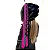 78cm - Para de Tranças para Capacete - Preto, Rosa e cinza - Imagem 1