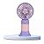 Ventilador de Flor Rosa - Imagem 1