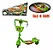 Patinete som e Luz com cesto até 50kg verde 99toys - Imagem 2