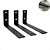 3x Mão Francesa Suporte para Prateleira Estilo Industrial Reforçada 25 cm - Imagem 1