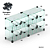 Baleiro de vidro modulado 80X40X20CM - 16 Divisórias - Imagem 1