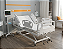 Cama Hospitalar Manual 3 Manivelas com Elevação de Altura e Grades Injetadas - Imagem 1