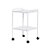 Mesa Auxiliar 40 x 40 x 80 Epóxi com Rodízios - Imagem 1