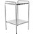 Mesa Auxiliar 40 x 40 x 80 Inox com Ponteiras - Imagem 1