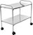Mesa Auxiliar 90 x 50 x 80 Inox com Rodízios - Imagem 1