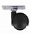 Rodizio HG preto de 50mm com chapa 38x38 - Imagem 1