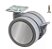 Rodizio cinza 65mm com chapa 38x38 com freio - Imagem 1