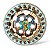 Carretilha Estampada de Madeira 16 Polegadas (40cm) Rolamento - Imagem 2