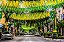 500g Fitinha Copa Do Mundo Brasil Enfeite Rua Verde E Amarelo - Imagem 2