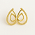 BRINCO DUPLA GOTA ENTRELAÇADA - Imagem 1