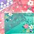 Pasta Plástica Flores & Glitter A4 - Imagem 1