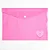 Pasta Plástica Envelope Pink Vibes • A4 - Imagem 1
