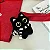 Chaveiro Pelúcia Tendência Gatinho Preto - Imagem 3