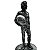 Estátua Boneco Action Fiogure Ayrton Senna Prata Resina - Imagem 1