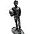Estátua Boneco Action Fiogure Ayrton Senna Prata Resina - Imagem 2