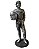 Estátua Ayrton Senna Prata 40 cm Resina Troféu Geek Colecionável - Imagem 1