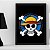 Quadro One Piece Bandeira Pirata A3 - Imagem 1