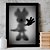 Quadro Minnie Desaparecimento Raio X Biombo Disney A3 - Imagem 1