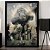 Quadro Macaco Gangster Poker Jack Daniels Vintage A3 - Imagem 1
